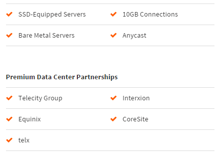 SSD-Equipped Servers and Premium Data Center Partnerships 